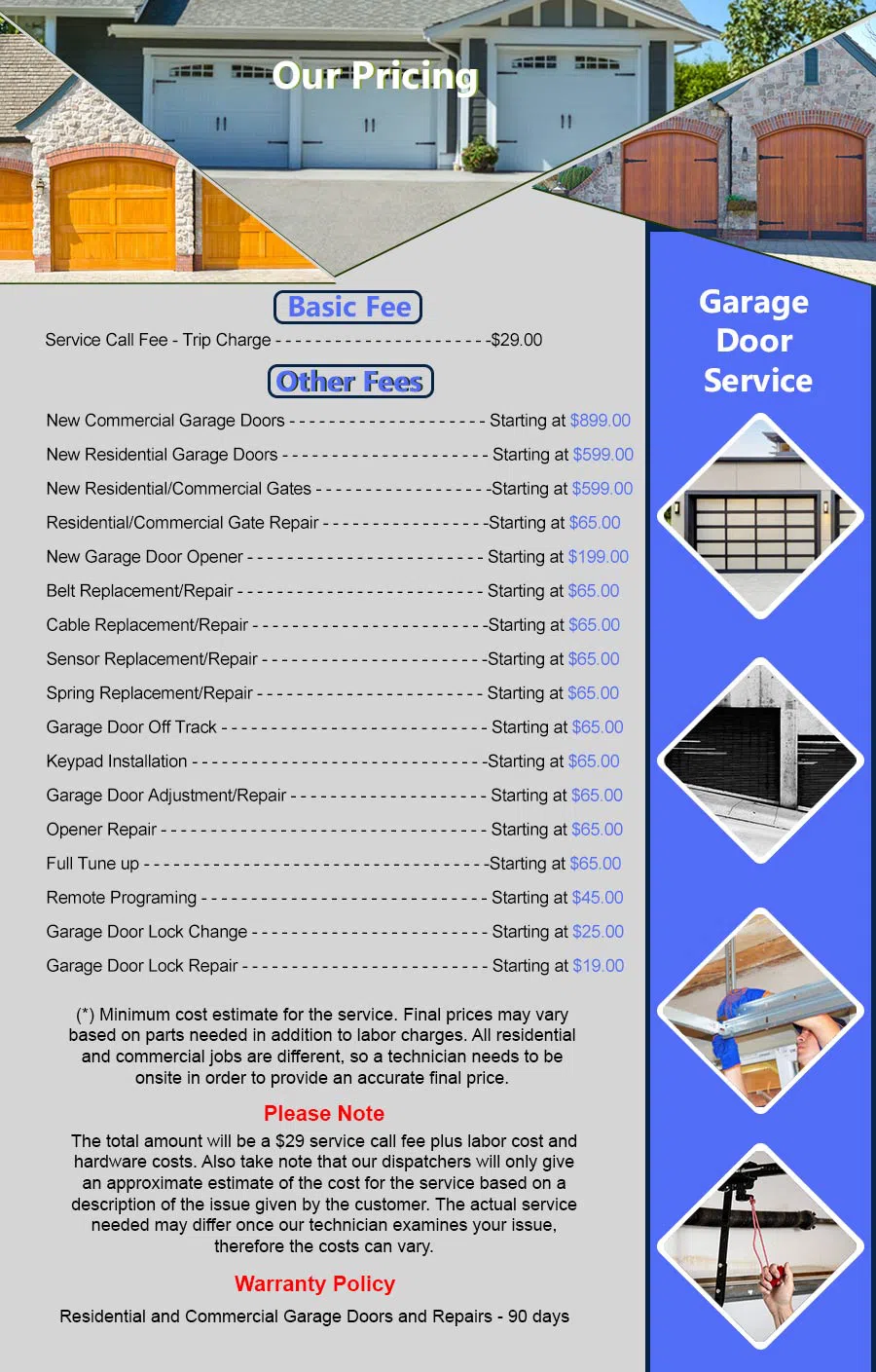 Metro Garage Door Service Cooper City, FL 754-229-2148